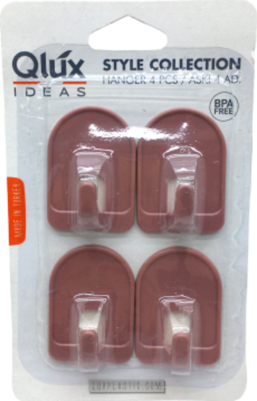 4 ADET  MİRAGE KUBBELİ YAPIŞKAN ASKI (K246)