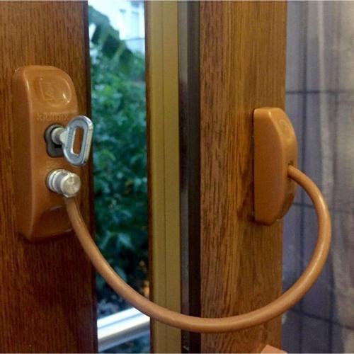 Kidmix Çelik Halatli Ve Anahtarli Kilit Kahverengi