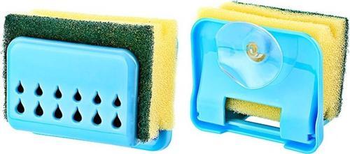 Pratik Mutfak Lavabo Vantuzlu Bulaşık Süngeri Askısı Aparatı