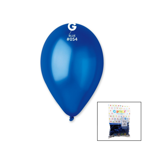 GM-110-36-54 METALİK - MAVİ BALON 11 apos; apos; - 28CM - 100 ADET (81)