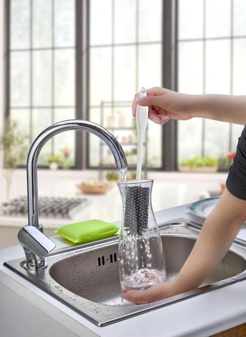 Silikon Şişe Biberon Konserve Kavanoz Matara Temizleme Fırçası Çok Amaçlı Temizleme Fırçası Bpa Free