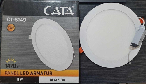 18W Sıva Altı Led Panel Spot Ct-5169 - Beyaz Işık - Alüminyum Beyaz Kasa