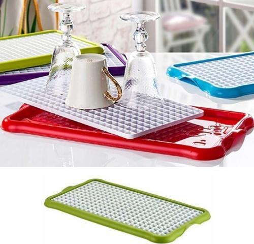 Pratik Lavabo Tezgah Üstü Bulaşık Kurutmalığı Süzmatik 22x40 cm