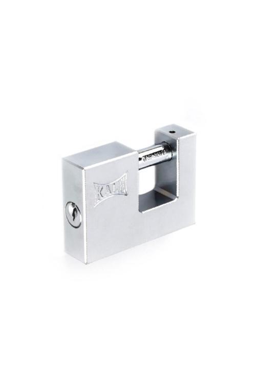 Yatay Pirinç Saten Asma Kilit Krom 80 Mm