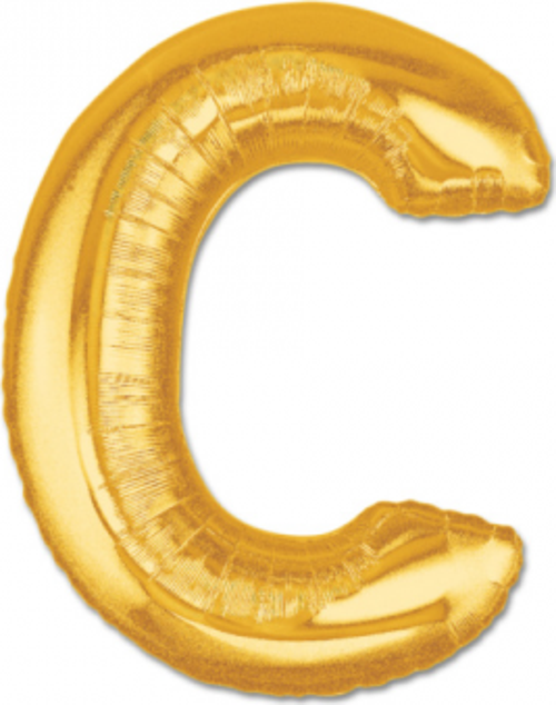 C Harf Folyo Balon Altın Renk  40 inç
