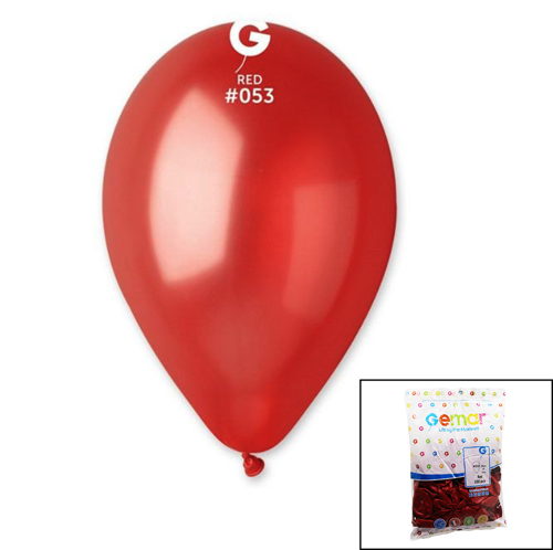 GM-110-53 METALİK - KIRMIZI BALON 11 apos; apos; - 28CM - 100 ADET (81)