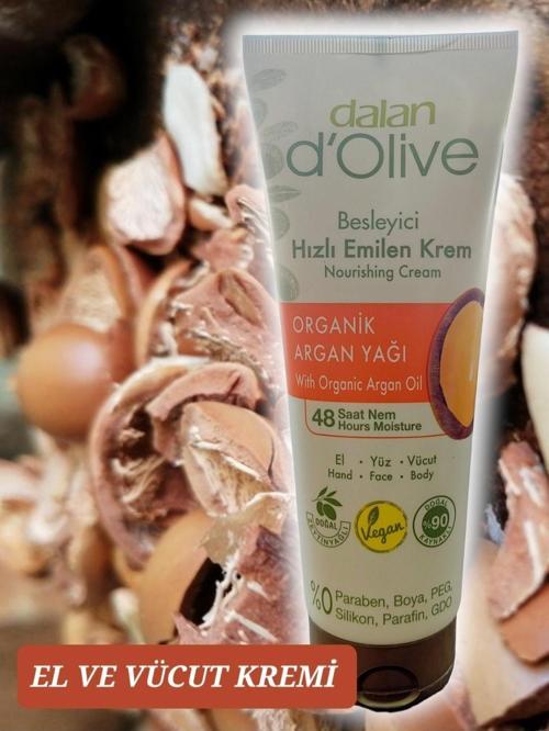 Organik Argan Yağı Özlü El Ve Vücut Kremi | 250 Ml
