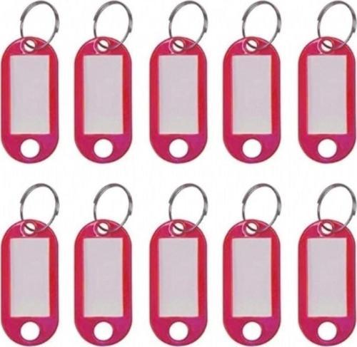 Plastik Anahtarlık Pembe 100'Lü Paket