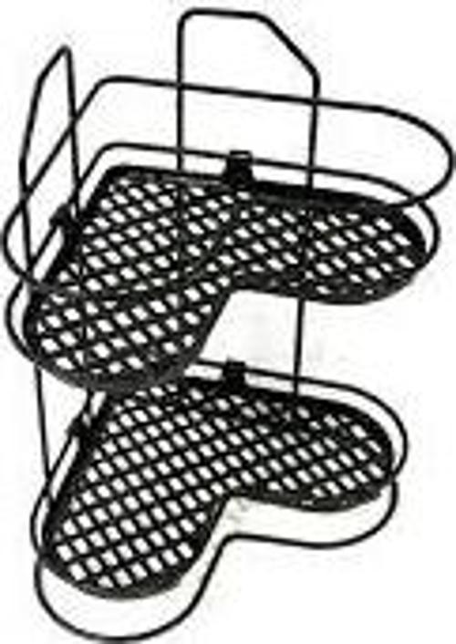 ZARİF 2Lİ KÖŞELK SİYAH BEYAZ KROM (81)