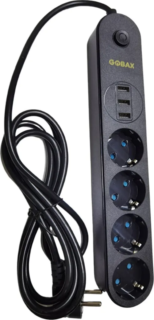 Termal Akım Korumalı Grup Priz Ve 3&rsquo;lü Usb Şarj Aleti