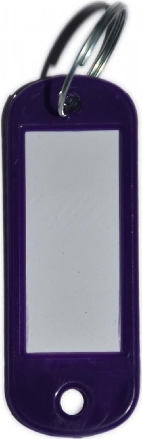 Plastik Anahtarlık Mor 100'Lü Paket