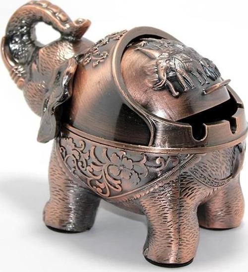 Metal Fil Figürlü Küllük Alk1656