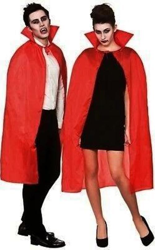 Kırmızı Renk Yakalı Pelerin 120 Cm