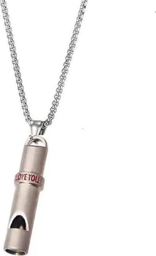 Deprem Düdüğü Çelik Kolye