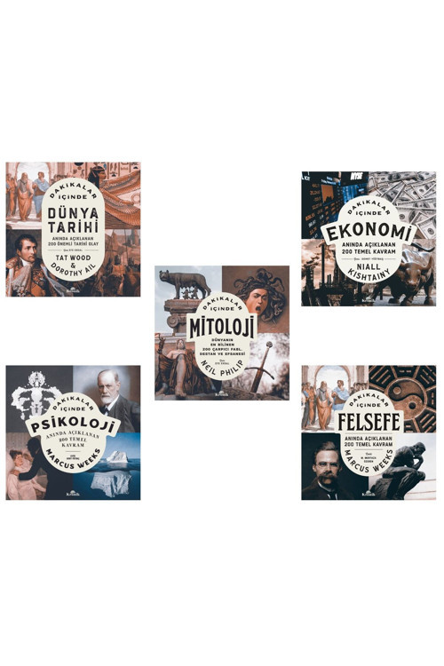 Dakikalar Içinde Ekonomi / Dakikalar Içinde Dünya Tarihi / Psikoloji /Mitoloji / Felsefe 5 Kitap Se