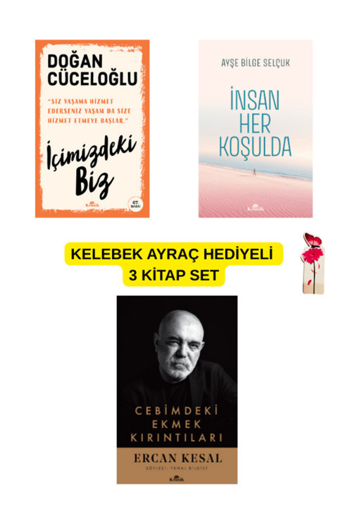 İçimizdeki Biz-Cebimdeki Ekmek Kırıntıları-İnsan Her Koşulda 3 Kitap Ayraç İle