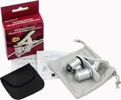 Evrensel Led Işıklı Mini Cep Mikroskobu, Tüm Kameralı Telefonlar Için No:9882w