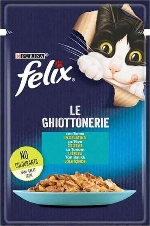 Felix Taze Ton Balıklı Jöleli Pouch Yetişkin Konserve Kedi Maması 85 Gr