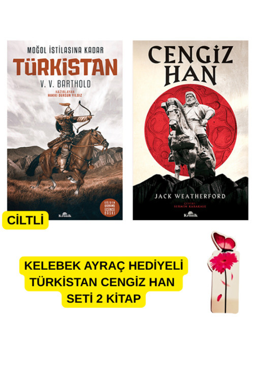 Cengiz Han - Moğol İstilasına Kadar: Türkistan 2 Kitap Set Kelebek Ayraç İle
