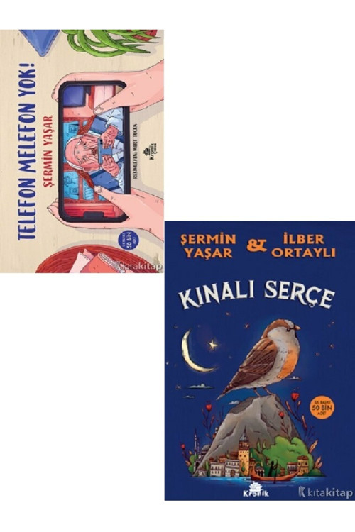 Telefon Melefon Yok! - Kınalı Serçe - Şermin Yaşar 2 Kitap