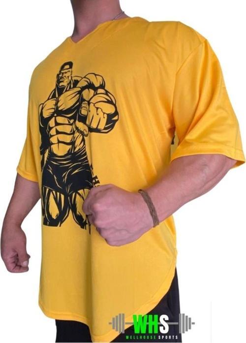 Unısex Sarı Oversıze Tişört