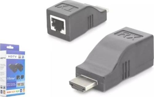 Hdx1359  30M 4K - 2K - Full HD 1080p  Hdmi Extender Siyah