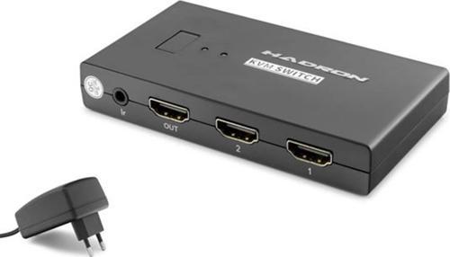 Hdx1373 2 Port + 4-  Hdmi Kvm Switch Usb Hdmi Kablolu Siyah