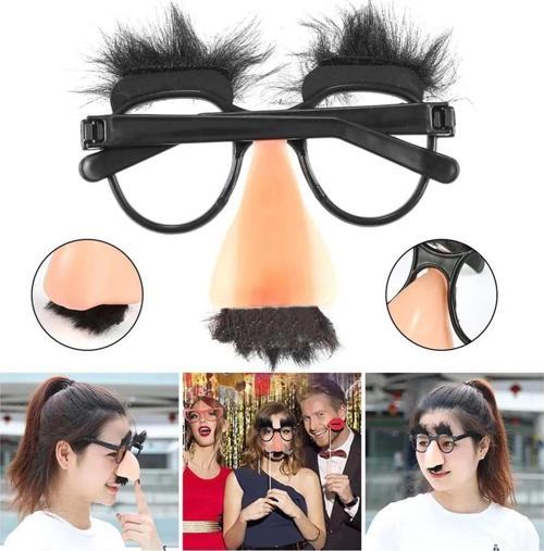 Eğlenceli Kılık Değiştirme Kaş Bıyık Mizah Gözlüğü 9x13 Cm