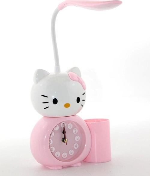 Hello Kitty Masa Lambası Saat Ve Kalemlik Alk2584