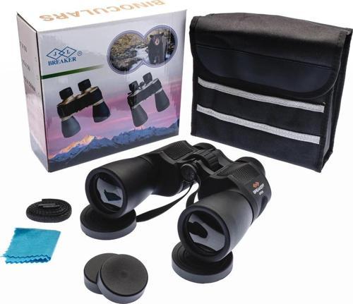 Breaker 7x50 Wd2 Çift Göz Ayarlı Profesyonel El Dürbünü – 1000m/56m – Siyah