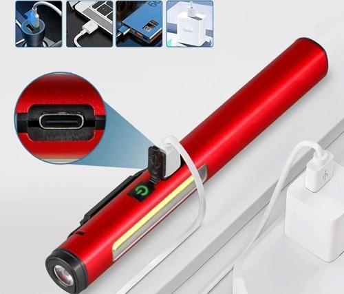 Şarjlı Mıknatıslı Çalışma Lambası Cep Feneri  Wt-307-s