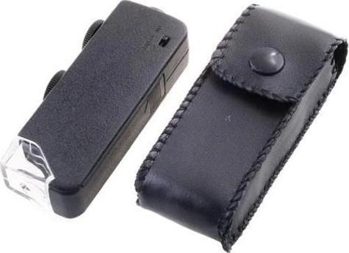 Mini 60x 100x Zoom Lens Odak Takı Led Cep Mikroskop Büyüteç