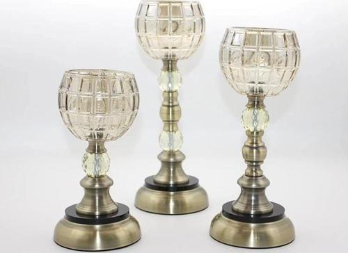 Cam 3'lü Şamdan Alk3176