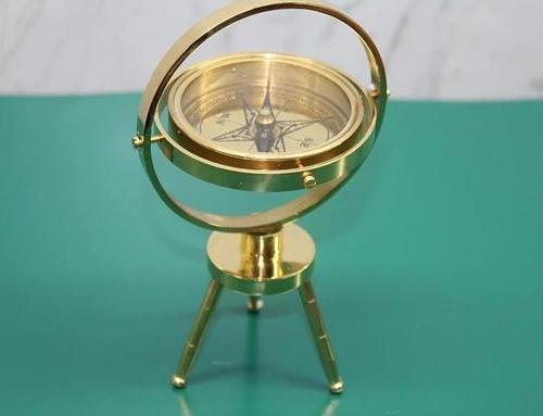 Pirinç Masa Üstü Pusula 15745