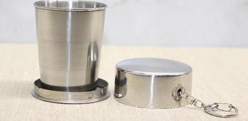 Katlanabilir Tekli Paslanmaz Çelik Shot Bardak Alk3935