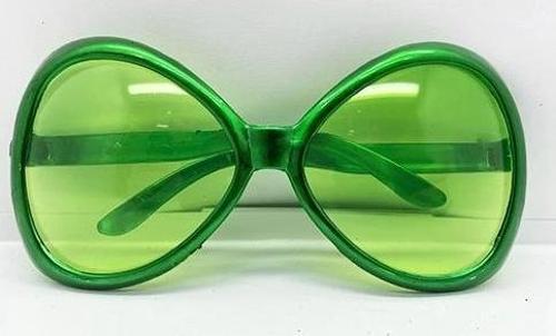 Yeşil Renk Yeşilçam Nostalji 80li Yıllar 90lı Yıllar Parti Gözlüğü  7x16 Cm
