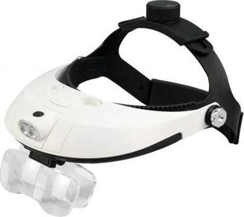 5 Mercekli Çok Fonksiyonlu, Başlık Tip Işıklı Büyüteç 81001h