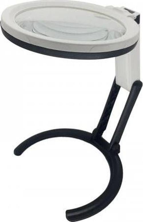 2x5x120mm   10 Ledli  Masaüstü Büyüteç