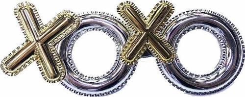 Gümüş Renk Xoxo Yazılı Parti Gözlüğü 17x7 Cm