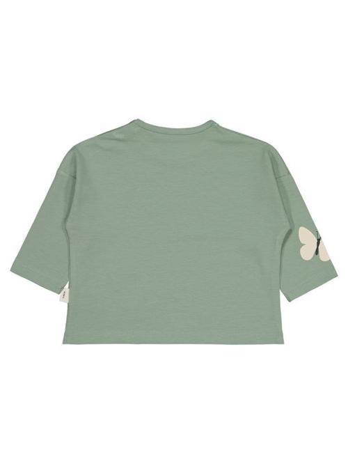 Cvl-60 Civil Baby Küçük Kelebekler Baskılı 6-18 Ay Sweatshirt - Yeşil18-24 Ay