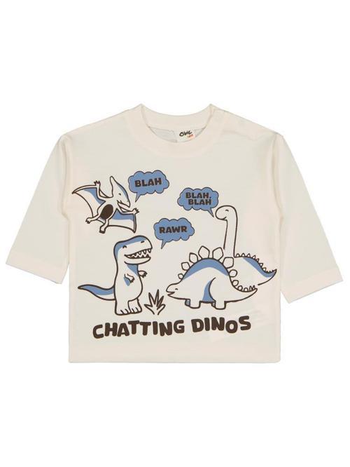 Dinazorlar 6-18 Ay Sweatshirt - Ekru9-12 Ay