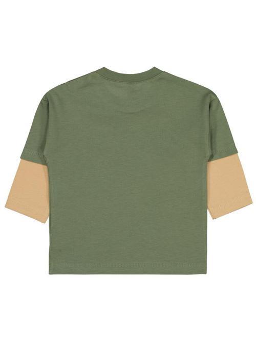 Dinazor Baskılı 6-18 Ay Sweatshirt - Haki6-9 Ay