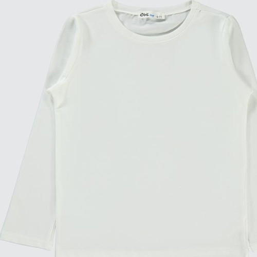 Basic 6-9 Yaş Sweatshirt - Ekru8-9 Yaş