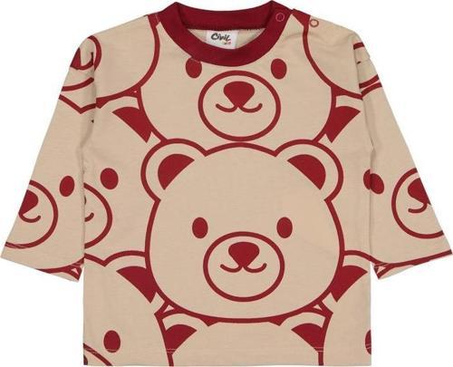 Ayıcıklar Baskılı 6-18 Ay Sweatshirt - Bordo18-24 Ay