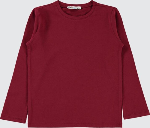 Basic 6-9 Yaş Sweatshirt - Bordo9-10 Yaş