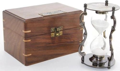 Ahşap Kutulu Pirinç Kumsaati Ksk2060