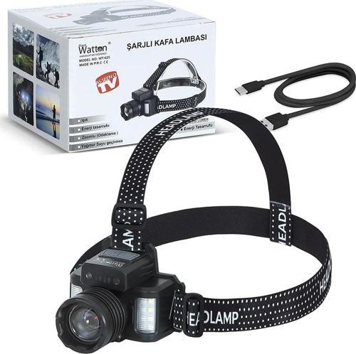 Sensörlü Cree Tg Led  Şarjlı Kafa Lambası  Wt-625