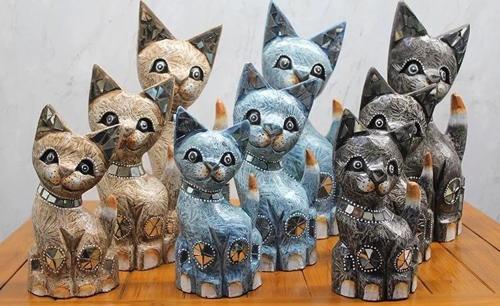 Ahşap 3'lü Kedi Seti 40 Cm Trendy:4