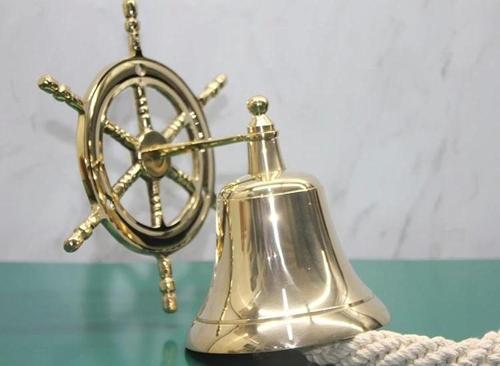 Dümenli Pirinç Duvara Asmalı Çan 4141