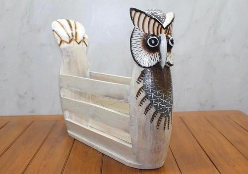 Ahşap Baykuş Gazetelik Okas-9